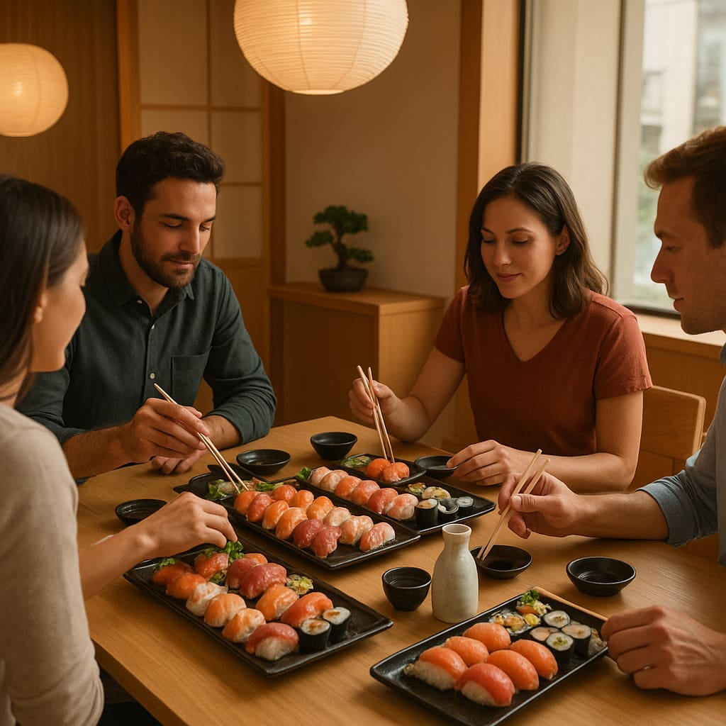 Gruppendinner im japanischen Restaurant